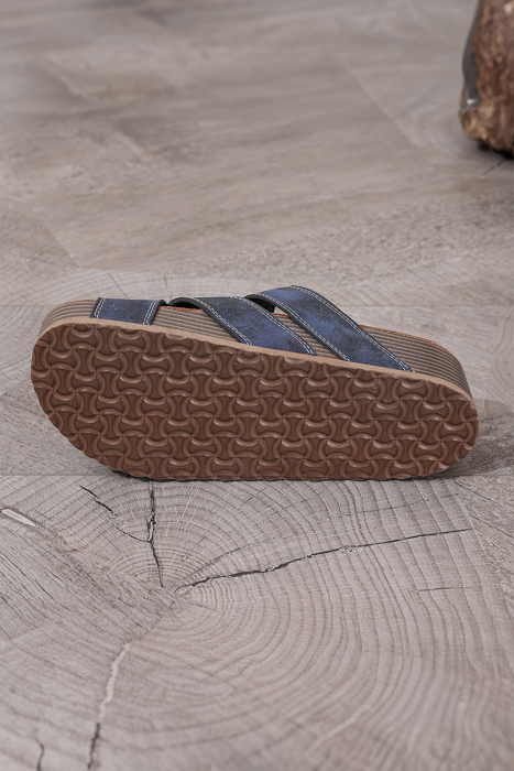Kayla Band Retro Platform Slippers