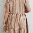  Kaylee Ruffled Short Sleeve PLUS Dress