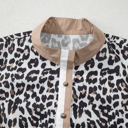  Kayleigh Print Contrast Trim Long Sleeve PLUS Top