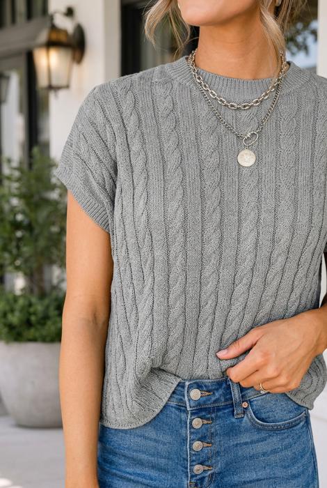 Keely Short Sleeve Sweater