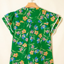  Keilani Short Sleeve Floral PLUS Top