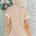  Keira Stripe Half T Shirt