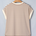  Keira Stripe Half T Shirt