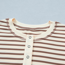  Keira Stripe Half T Shirt