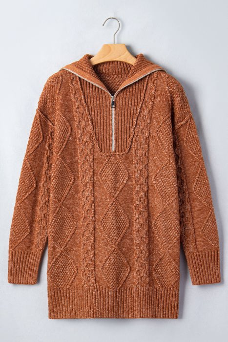 Keith Knit Drop Shoulder Long Sweater