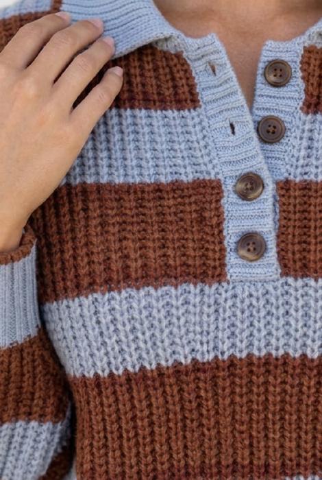 Keleste Shoulder Relaxed Pullover Sweater