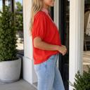  Kelly Short Sleeve Tunic Blouse