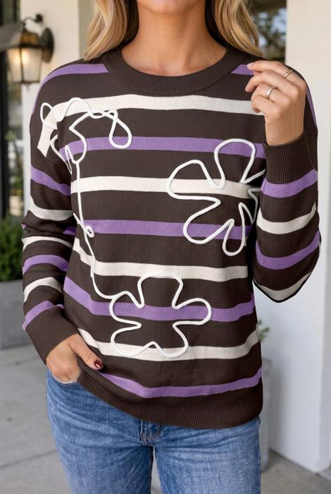 Kelseee Drop Shoulder Pullover Sweater