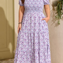  Kelsey Square Smocked Maxi PLUS Dress