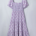  Kelsey Square Smocked Maxi PLUS Dress