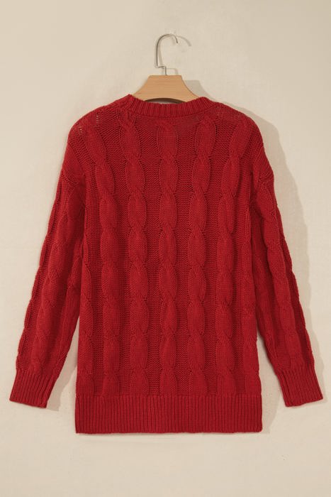 Kendrra Dropped Shoulder Pullover Sweater