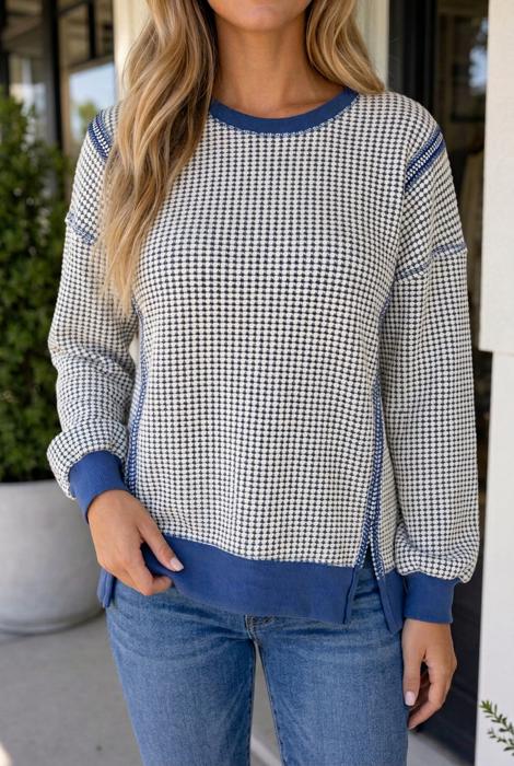 Kenna Stitching Casual Top