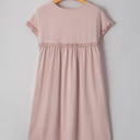  Kennedi Frilled Trim Loose Fit Mini Dress