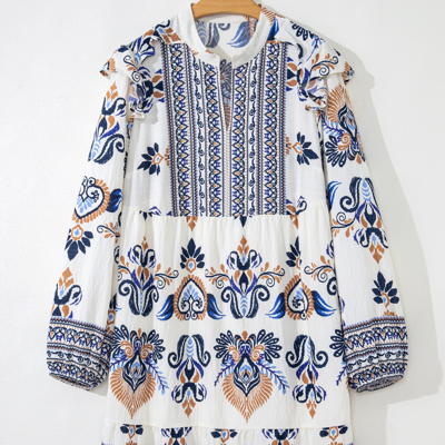 Kennedi Long Sleeve Mini PLUS Dress