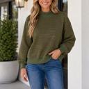  Kennna Block Mock Oversized Sweatshirt