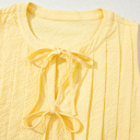  Kenzie Notched Pleated Tank Top