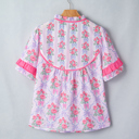  Keyla Ruffled Short Sleeve Blouse