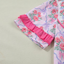  Keyla Ruffled Short Sleeve Blouse