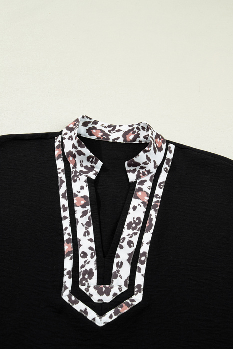 Keziah Sleeve Patchwork Trim Blouse