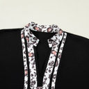  Keziah Sleeve Patchwork Trim Blouse