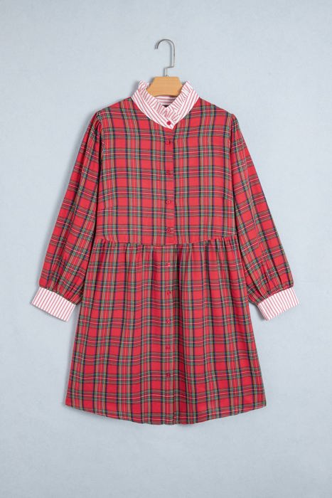 Kharley Cuff Details Shift PLUS Dress