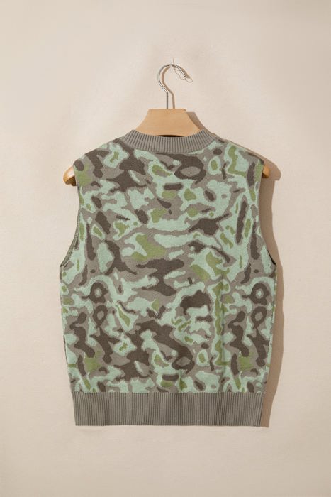 Kiana Print Front Loose Sweater