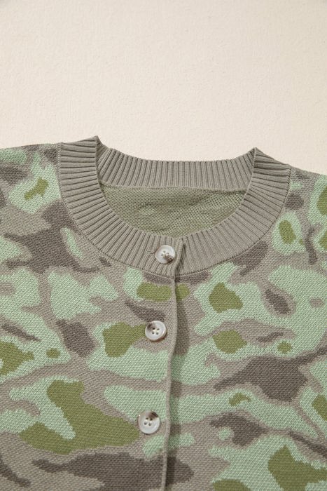 Kiana Print Front Loose Sweater