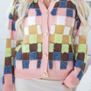  Kiara Pattern Front Cardigan Sweater