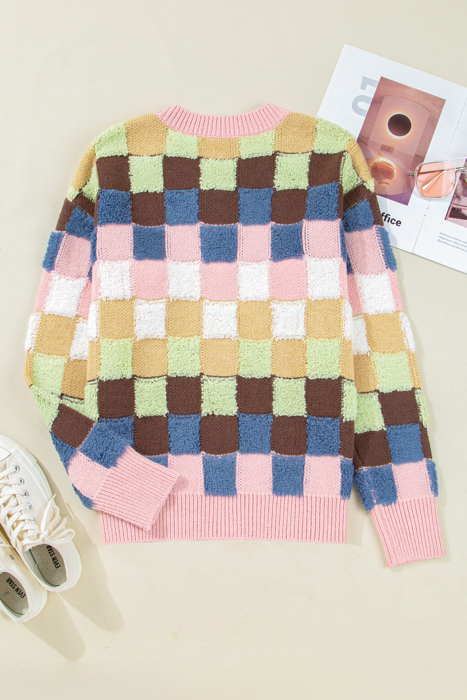 Kiara Pattern Front Cardigan Sweater