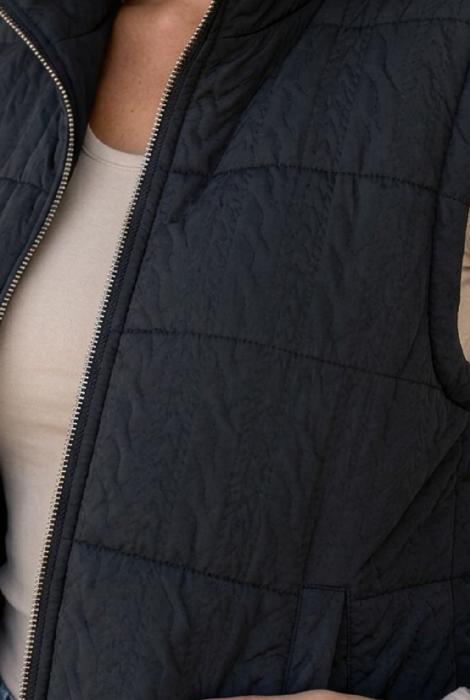 Kierra Stand Zipper Winter Vest