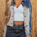  Kikki Detail Distress Denim Jacket