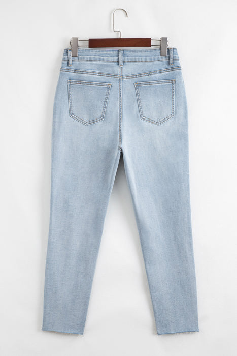 Kimberly Length Distressed Skinny Jeans