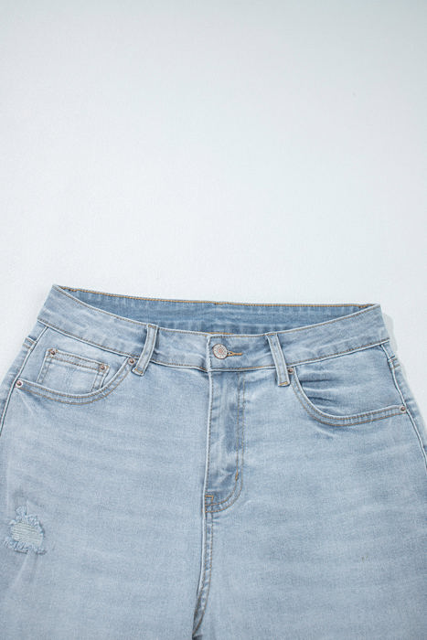 Kimberly Length Distressed Skinny Jeans