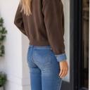  Kimoria Contrast Collar Down Sweater