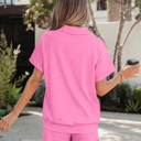  Kinsley Bonbon Collared Tee