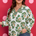  Kira 3 4 Sleeve PLUS Blouse