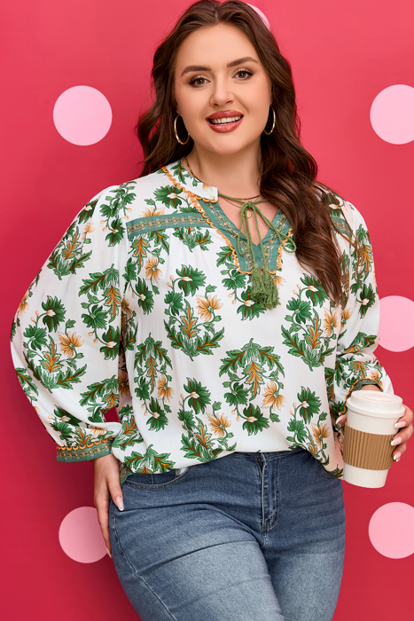 Kira 3 4 Sleeve PLUS Blouse