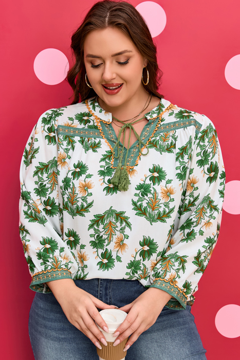 Kira 3 4 Sleeve PLUS Blouse