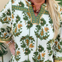  Kira 3 4 Sleeve PLUS Blouse