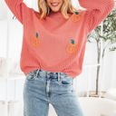  Kirahira Embroidered Thanksgiving Holiday Sweater
