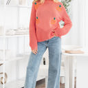  Kirahira Embroidered Thanksgiving Holiday Sweater