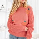  Kirahira Embroidered Thanksgiving Holiday Sweater