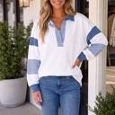  Klarissa Patchwork Collar Sweatshirt