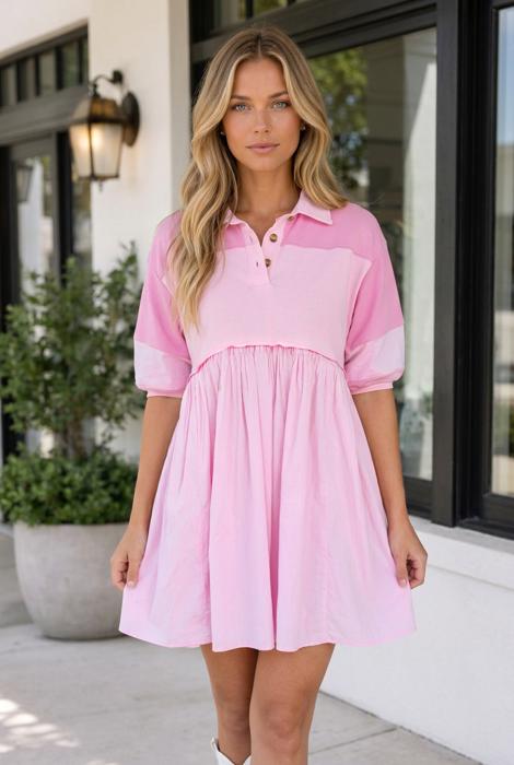 Kristen Collar Mini Dress