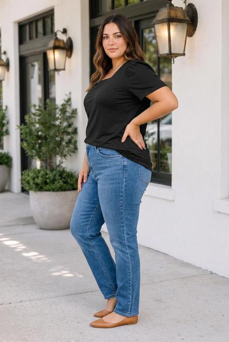 Kristen Short Sleeve PLUS Top