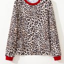  Kyla Contrast Trim Long Sleeve Top