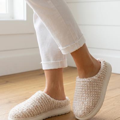 Kyla Knitted Warm Homewear Slippers