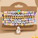  Kylee Beaded Elastic Layer Bracelet