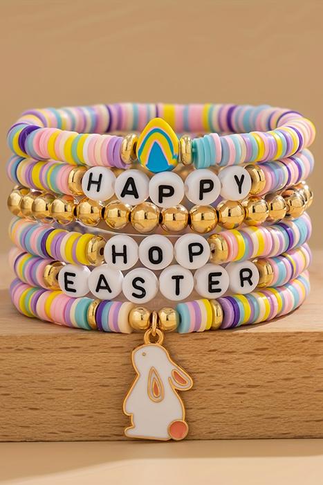 Kylee Beaded Elastic Layer Bracelet