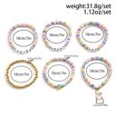  Kylee Beaded Elastic Layer Bracelet